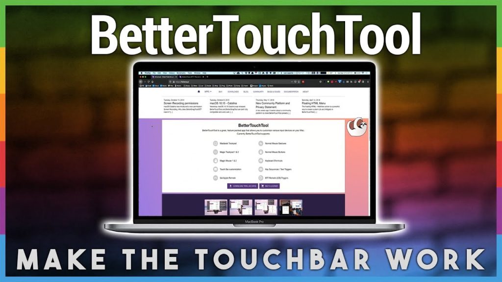 BetterTouchTool For Mac v5.670 Customize Your Input Devices TouchPad Gestures App Download BetterTouchTool Mac app Full Version