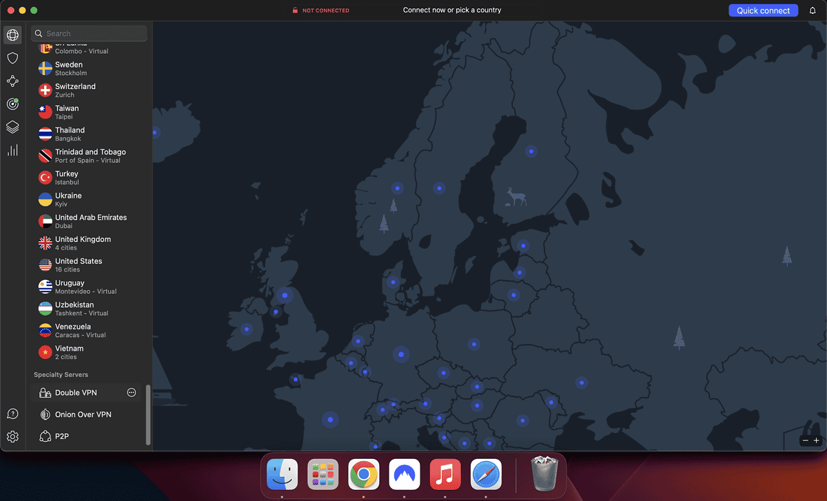 NordVPN For Mac v8.33.0 (296) Free VPN/Proxy Client App for Mac OS X Connect to NORD VPN Mac Double VPN