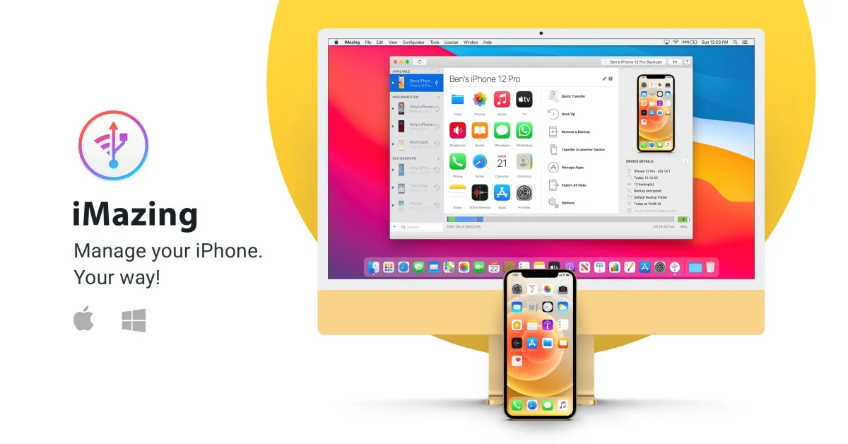 DigiDNA iMazing For Mac v2.16.4 iPhone, iPad & iPod Manager for Mac OS X DigiDNA iMazing For Mac Free Download