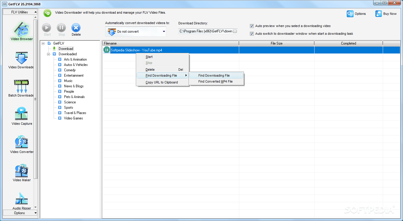 GetFLV Pro For Mac OSX with keys