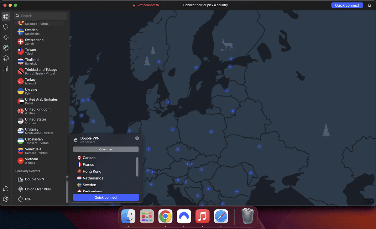 NordVPN For Mac v8.33.0 (296) Free VPN/Proxy Client App for Mac OS X NordVPN For Mac Choose Double VPN