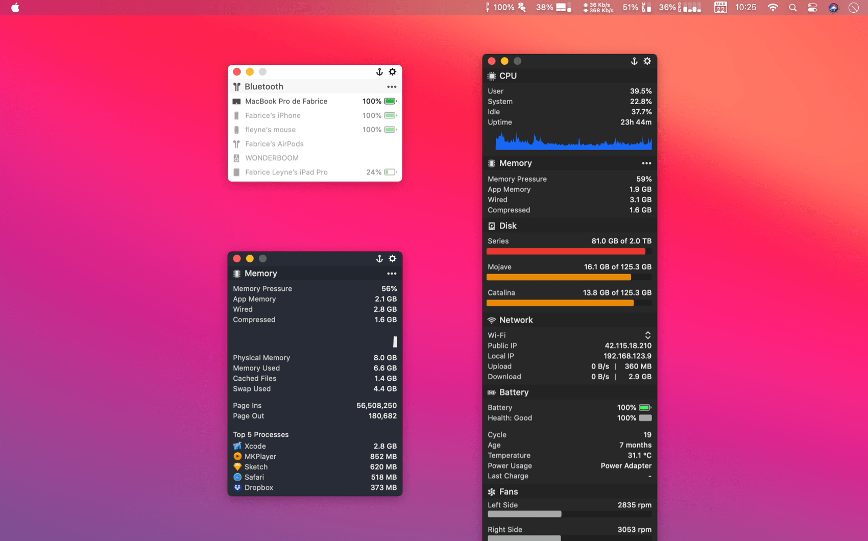 MenuBar Stats For Mac v4.4.2 Quick View Of System Health For MacOS MenuBar Stats free download