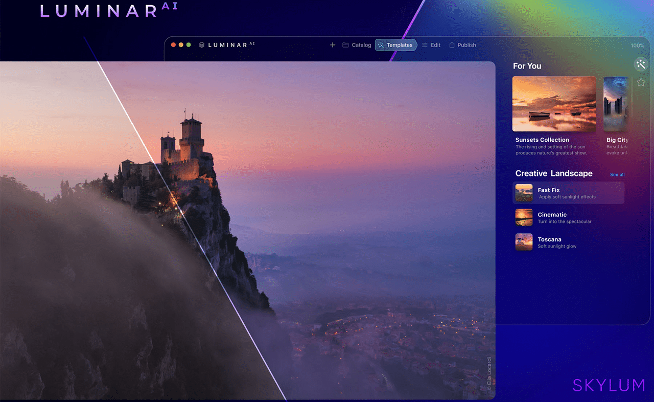 Luminar AI For Mac AI photo editing for Mac & PC By Skylum